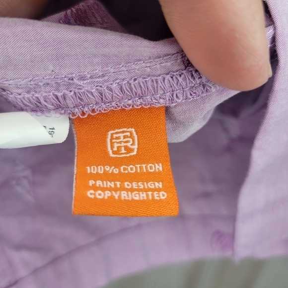 Tori Richard Men Short Sleeve Cotton Aloha Shirt Sea Shell Sz Lg - Picture 3 of 6